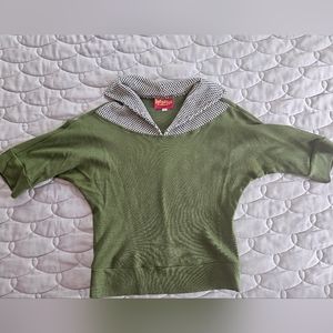Freddies of Pinewood green knit batwing top